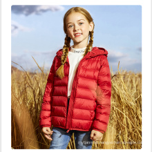 High Qualitied Oem Custom Ultra light Hooded Kids Down Jackets